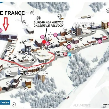 Le France - 4 Pieces 6/7 Pers - Le France - 927fr - Plagne Centre Mae-5154 La Plagne